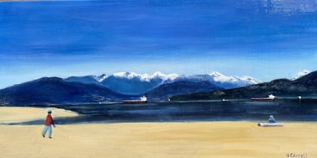 View up Howe Sound on a Cold Day